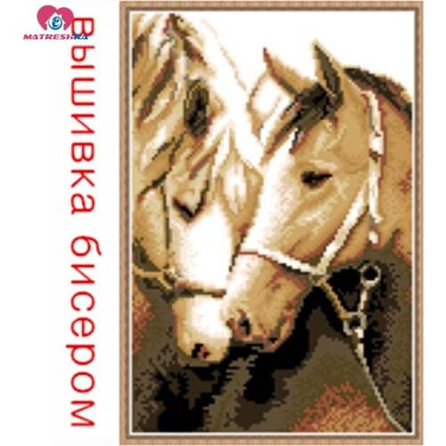 Beads cross stitch beads embroidery horse beadwork crafts needlework diy craft costura patchwork accessories crochet home decor