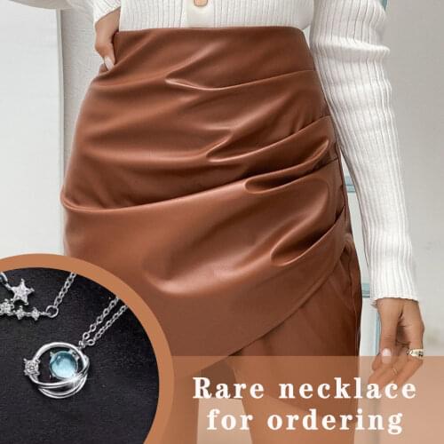 Женские кожаные юбки BKQU China At AliExpress