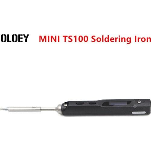 MINI TS100 Digital Soldering Iron Station OLED Programable Interface DC5525 Built-in STM32 Chip Tools Kit Tool Kit Set of Tools