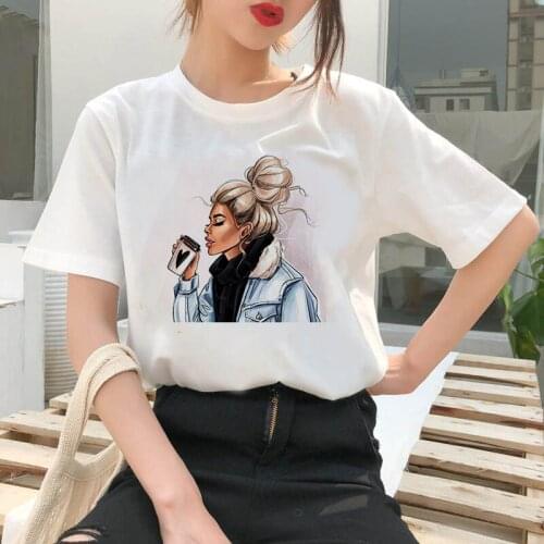 Tops funny printed T-shirt Sexy Girl Summer Harajuku Top T-shirt women Fashion Soft Casual White T shirts