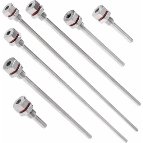 Hot New L35-300mm Thermowell Stainless Steel M10X1.5 Thread OD6mm For Temperature Sensor