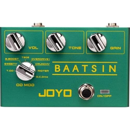 JOYO Baatsin 8 In 1 Distortion Overdrive Guitar Multi-Effect Pedal Pure Analog Circuit with 8 Different OD/DS Effects