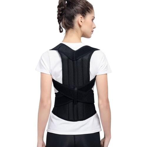 Ship from USA Brace Support Belt Adjustable Back Posture Corrector Clavicle Spine Back Shoulder Lumbar Posture Correction