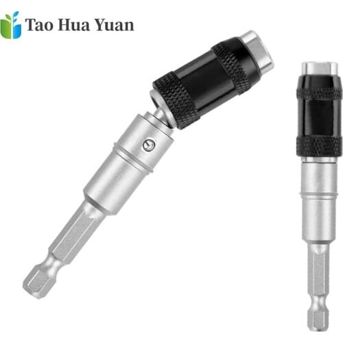 1pcs 1/4" Magnetic Screw Drill Tip Drill Screw Tool Quick Change Locking Bit Holder Drive Guide Drill Bit Extensions Pivot Drill