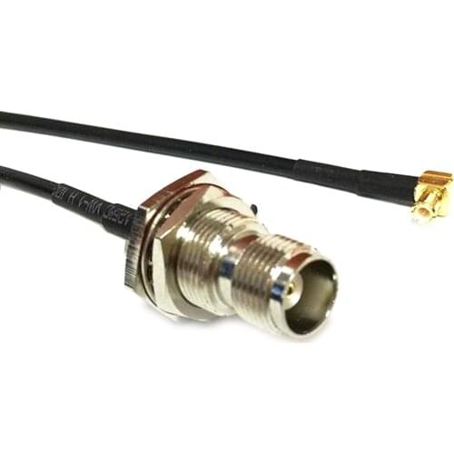 New TNC Female Jack nut Switch MCX Male Right Angle pigtail cable RG174 Wholesale 10/15/20/30/50/100CM for wireless card