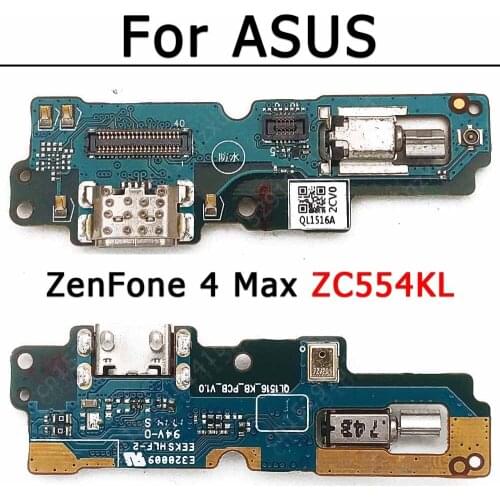 Original Charge Board For ASUS ZenFone 4 Max ZC554KL Charging Port Pcb Dock Replacement Usb Connector Flex Cable Spare Parts