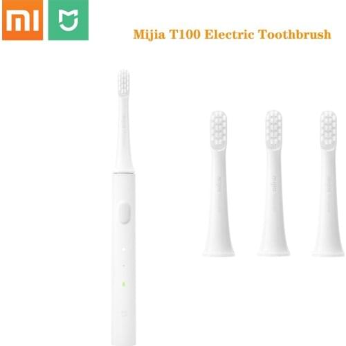 Orignal Xiaomi Mijia Sonic Electric Toothbrush Mi T100 Tooth Brush Colorful USB Rechargeable IPX7 Waterproof Travle Scoocl Home
