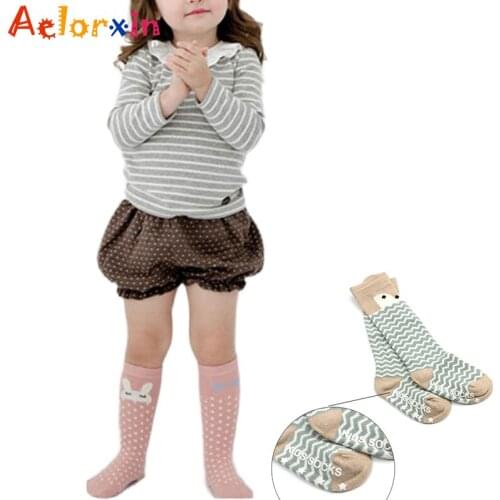 0-3Y Animal Fox Cotton Newborn Kids Girl Boy Socks Anti-slip Infant Toddler Socks Knee High Socks Baby Baby Girl Socks