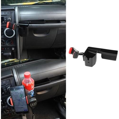 Co-pilot Armrest Phone Holder for Jeep Wrangler JK 2007 2008 2009 2010 2011-2017 JL 2018 2019 2020 2021 Car Interior Accessories