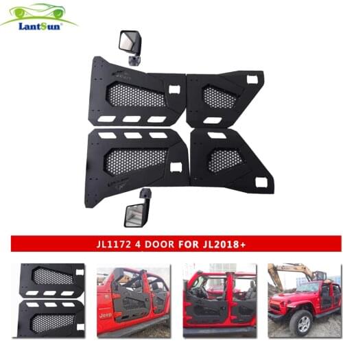 JL1172 Half Door With Rearview Mirror 4 Doors for Jeep Wrangler JL 2018+ LANTSUN