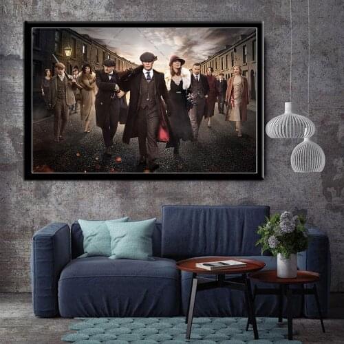 Posters and Prints Peaky Blinders Cillian Murphy TV Show Wall Art Poster Canvas Painting Pictures for Home Decoration