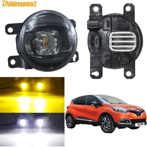 LED Fog Light Assembly Car Front Bumper Lens Fog Lamp Daytime Running Light H11 12V For Renault Captur 2013 2014 2015 2016 2017