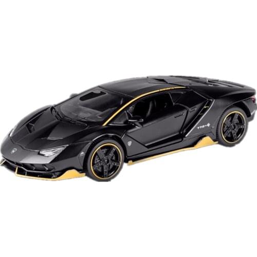 High-quality toy car 1:32 alloy centenario LP770-4 pull back diecasts cars model with lights 4 doors birthday gift for children