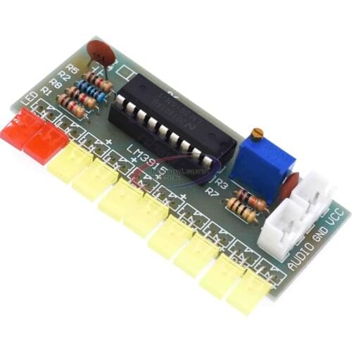 Funny 10 LED Audio Level Indicator LM3915 DIY Kit Electronic Sound Audio Spectrum Analyzer Level Indicator Suite Module