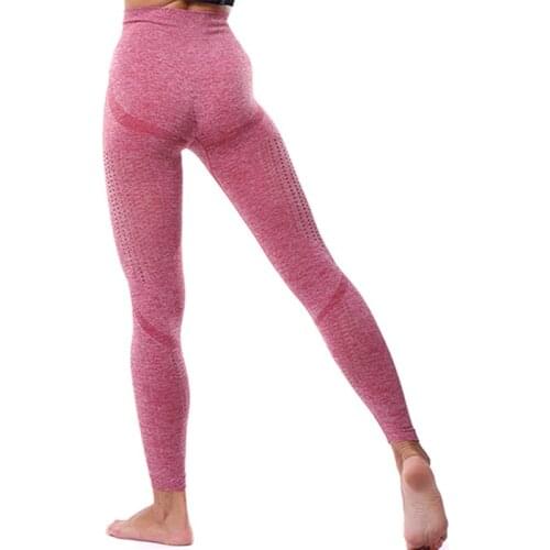 Women Gym Yoga Seamless Pants Sports Clothes Stretchy High Waist Athletic Exercise Fitness Leggings Activewear Pants