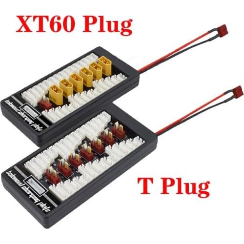 1pcs High Quality 2S-6S Lipo Battery Parallel Charging Board Charger Plate T Plug XT60 Plug for Imax B6 B6AC B8 6 in 1