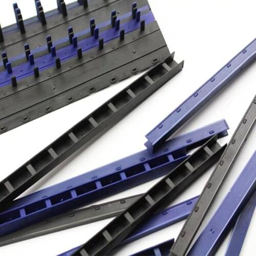 10pcs 10 Holes PVC Binding Strips Comb Binding Machine Binder Suppliers A4 Comb Plastic Binders WholesaleMulti-size for Office F