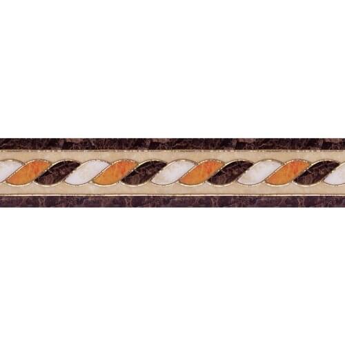 2 Styles Available PVC Oil Proof Kitchen Waist Line Sticker Gold Foil Vinyl Mural Self Adhesive