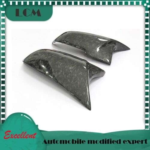 2014-2016 Replacement For-BMW 1 2 3 4Series F20 F21 F22 F23 F30 F31 F32 F33 F36 X1 E84 F87 Carbon Fiber Silk Weave Mirror Cover