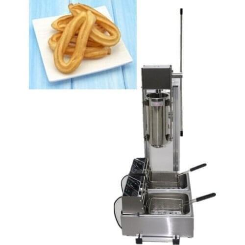 2020 styles Commercial spanish electric churros maker machine with 12 L fryer with 6 churros mould