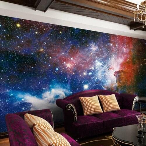 3d mural non-woven wallpaper personalized wallpaper ceiling Custom size
