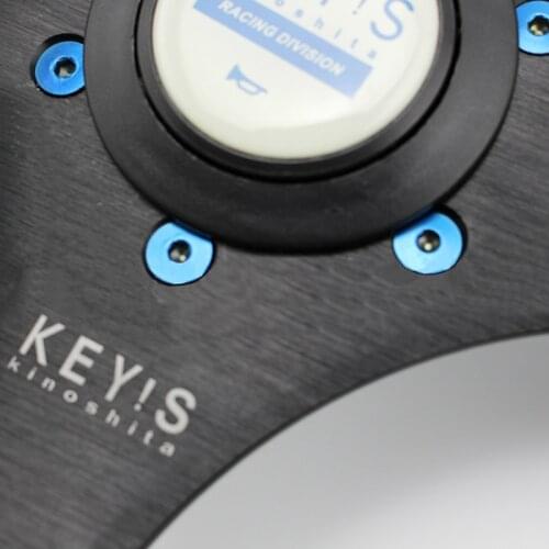 6pcs/pack M5x16 Nec Chrome Steering Wheel Horn Switch Nuts Bolt Boss Kit Bolts