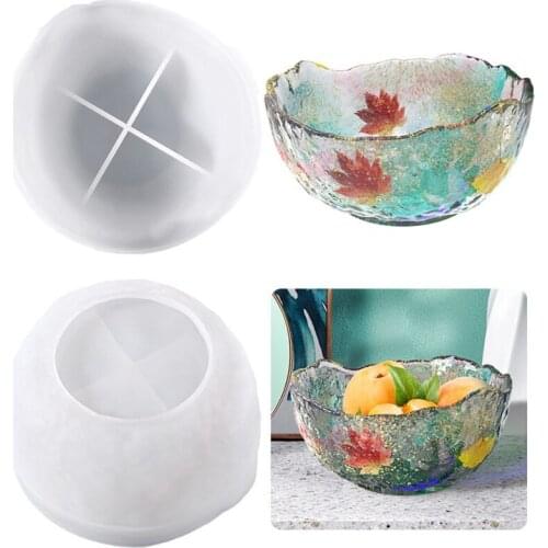 Irregular Storage Bowl Silicone Mould Crystal Epoxy Fruit Pots DIY Handmade Making Craft Accessories