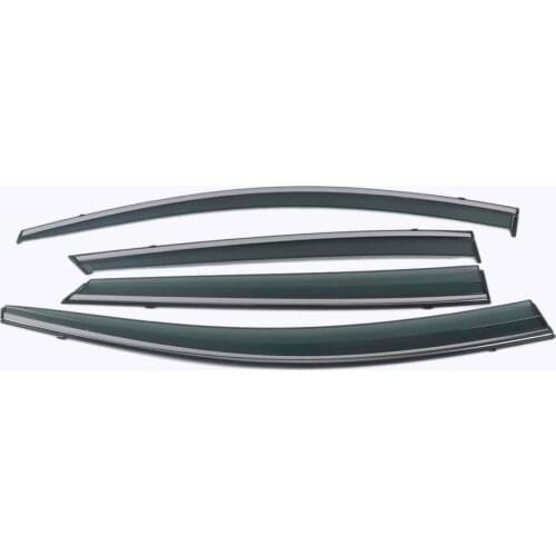 Car Styling 4 Pieces Rain Guards Side Window Visor Cover Trim For Toyota Prius 2017-2020