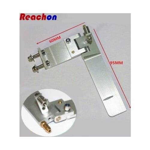 Free shipping Brushless Electric RC boat spare parts 75mm 95mm water metallis steering-wheel Rudder