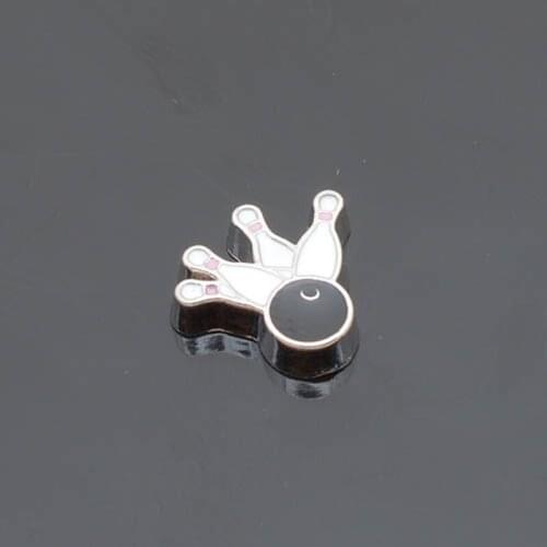 Bowling, Floating charms,Fit floating charm lockets, FC0063