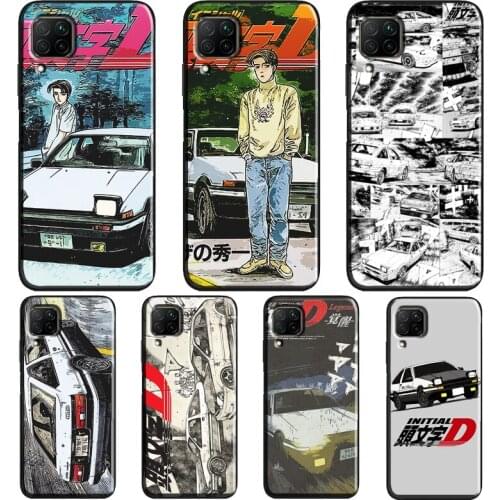Initial D Car Case For Huawei P Smart 2019 Nova 5T P30 P40 P20 Pro Mate 10 20 Lite Honor 10i 8A 8X 9X