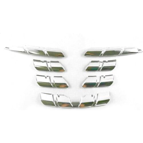 ABS Chrome Car Front Grille Grill Decoration Cover Trim For Renault Kadjar 2016 Car Stickers
