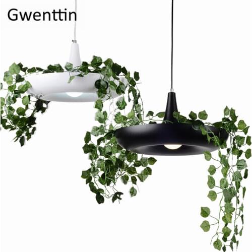 DIY Plant Pendant Lamp Nordic Sky Garden Pot Hanging Lights Living Room Kitchen Light Fixtures Home Decor Suspension Luminaire