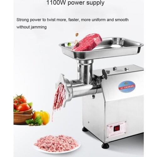 BEIJAMEI 220KG/H Electric Meat Mincer Food Processors Grinder Crusher Stainless Steel Meat Grinder Sausage Machine