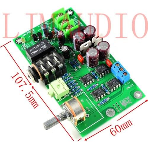 HA-PRO2 Monitor Level Headphone Amplifier Finished Board w/JRC 4580D OP AMP
