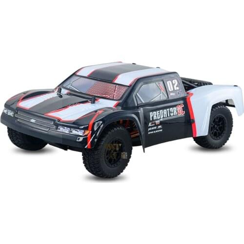 HONGNOR PREDATOR H9805 1/10 Electric Off-road Vehicle Professional Racing Car Model RC Car-Black White (Without Battery Charger)