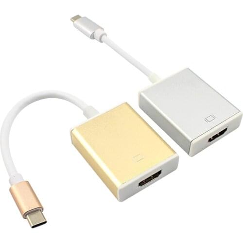 Metal USB 3.1 TO HDMI Type-C to HDMI HD Cable / for Macbook USB3.1 to HDMI High Quality UM