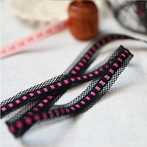5 Meters/lot Width 1.5cm Elastic Lace Trim Ribbon For Sewing Crafts Decoration Lace Handmade Accessories DIY Underwear Lingerie