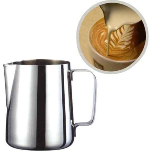 Stainless Steel Milk Frothing Pitcher Cappuccino Pot Milk Espresso Cups Latte Art Milk Frother Frothing Jug Barista Craft Coffee