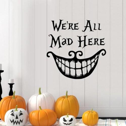 Halloween Horror Decoration Wall Stickers Bar Haunted House Ghost Bat Decoration Stickers Personalized Art Party Wall Decals