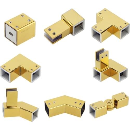 Stainless Steel 304 For 25mm Pipe Shower Room Pull Gold Fitting Bathroom Glass Fixed Clip Pull Rod Flange Pull Rod Hanger