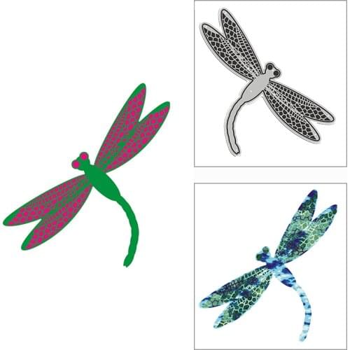 New 2021 Excellent Dragonfly Insect Metal Cutting Dies for DIY Scrapbooking and Card Making Decorative Embossing Craft No Stamps