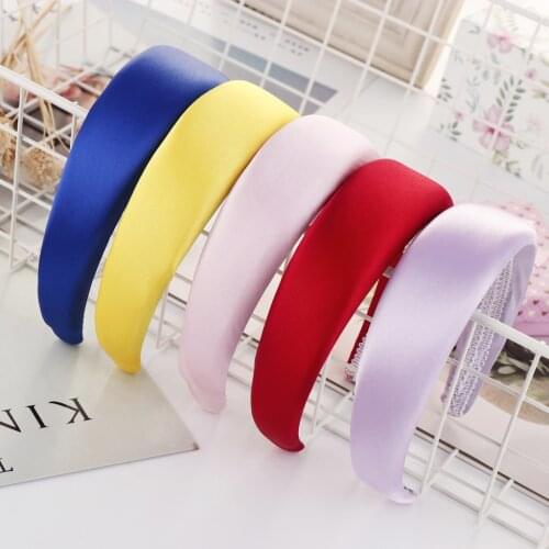 New Solid Color Headband Knot Hair Hoop for Women Simple Fabric Cross Pearl Girls Hairband Make Up Hair Accessories
