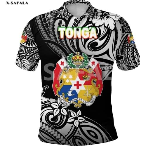Samoa Polynesian Tokelau Fiji Maori 3D Printed Polo Shirt Men Women Unisex Thin Collar 2 Short Sleeve Street Wear Casual Tee
