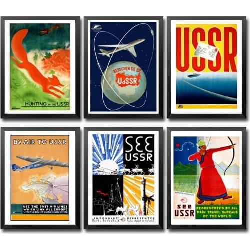 Russia Vintage Travel Poster