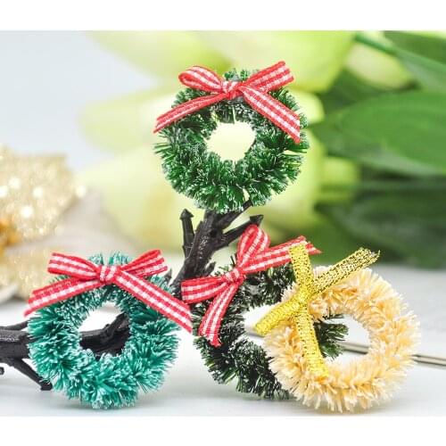 3-6cm DIY Handmade Christmas Wreath Home Decoration Christmas Tree Small Artificial Flower Garland Wedding Flowers Summer Easter