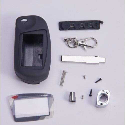 New arrival switchblade key case for Scher Khan 5 uncut blade fob case cover M5 folding car flip remote + M5 Glass