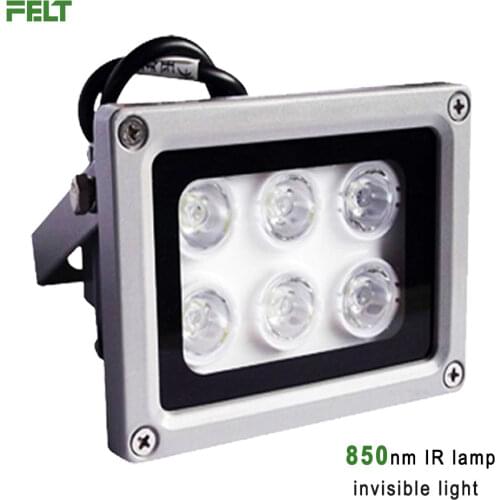 Auxiliary IR lamp for IP camera 9W 850nm IR illuminator 30angle ANPR lamp Invisible ir light & night vision light sources