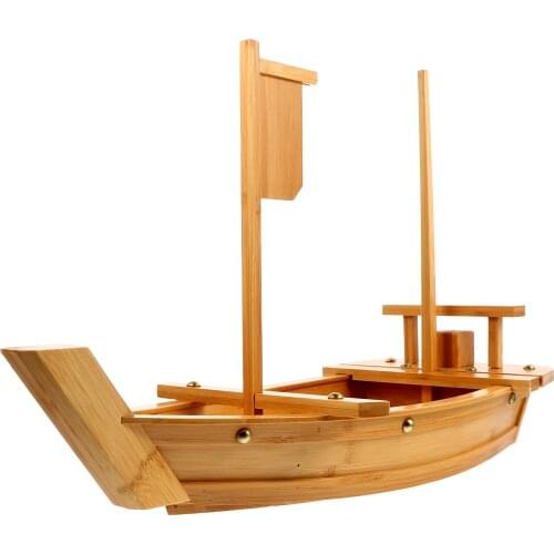Japanese and Korean Cuisine Sushi Boat Bamboo Sashimi Platter Home Tableware