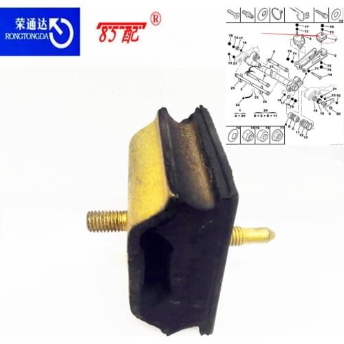 Rear axle mounting suspension 513171 80000094 For Peugeot 306 For Citroen ZX / AX / XSARA square cement for rear axle